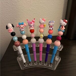 Hello Kitty beadable pens set of 6!